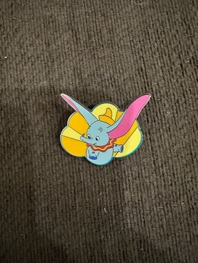 Dumbo Enamel Pin - Blue & Pink Flying Elephant